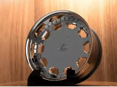 3 Piece Lexus UCF10 Wheels  3D model