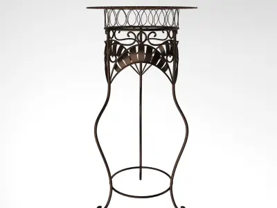 Classic high table 3D model