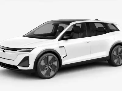 Generic Modern SUV Contemporary Utility Vehicle Design 01 3D model