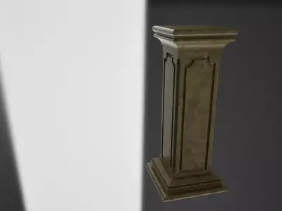 Postument Low-poly 3D model