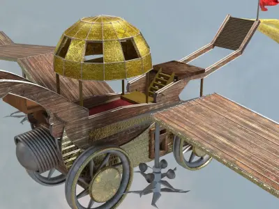 Battleship 3D model - WAR SHIP EPIC Low-poly 3D model