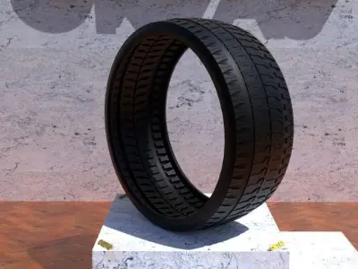 ORTAS TIRE NO 34 GAME READY Low-poly 3D model