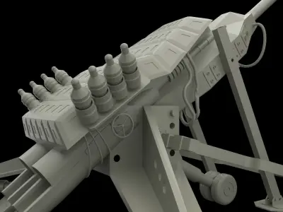 Cannon artillery 3D model