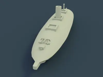 CSS Manassas 1861 3D print model