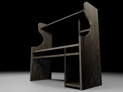 Desk from Russia Free low-poly 3D model