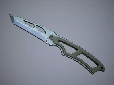 Knife High Tech 2 Low-poly 3D model