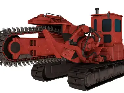 Trencher Machine 3D model