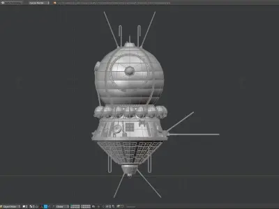 Soviet Union Sattelite 3D VOSTOK 1 3D model