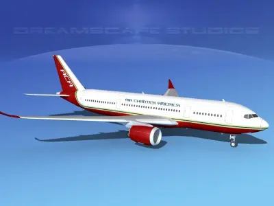 Airbus A350-800 Air Charter America 3D model