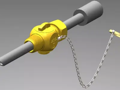 Injection Quill Mueller Corporation Stop For Chemical Feed  3D model