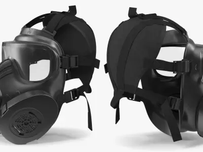 JSGPM M50 Full Face Gas Mask 3D model