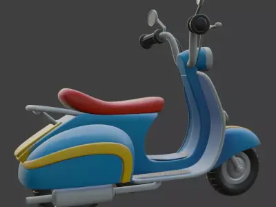 Scooter 3D Model 3D model order