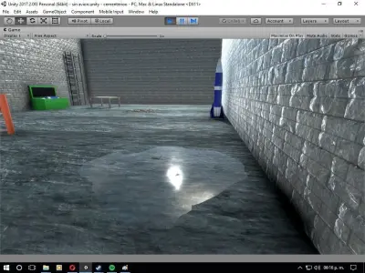 military hangar without plane Low-poly 3D model