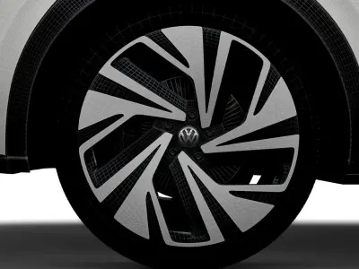 VW ID5 PRO 2022 wheel 3D model
