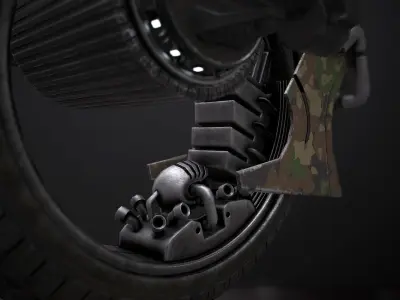 Military drone - Low Poly 3D Model Low-poly 3D model