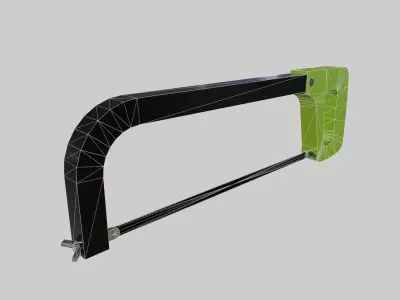 handsaw band saw Low-poly 3D model