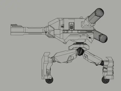 Cyber Tank Free 3D model