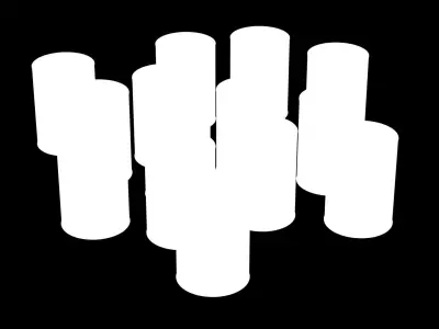 Paint Cans Low-poly 3D model buy