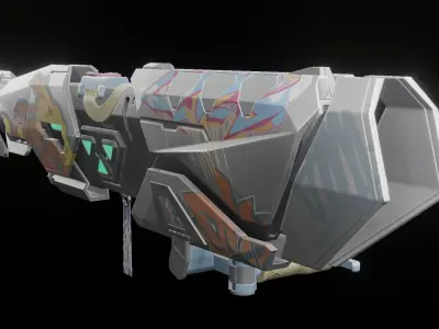 Raze RPG - Rigged Low-poly 3D model