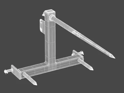 Bale Spear Tractor Implement 3D model