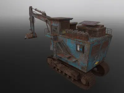 3D Model of heavy duty Excavator 3D model