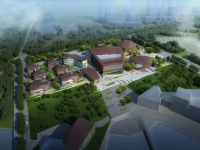3Dmax fashion city commercial square building 362 3D model