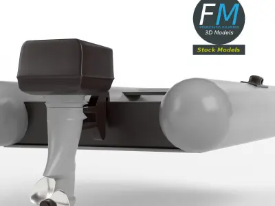 Inflatable boat base mesh 3D model
