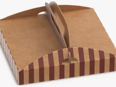 Pizza Box 01 3D model
