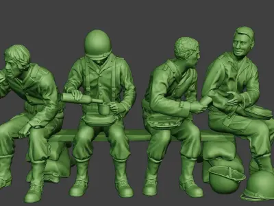 American soldiers ww2 Lunch A13 Pack1