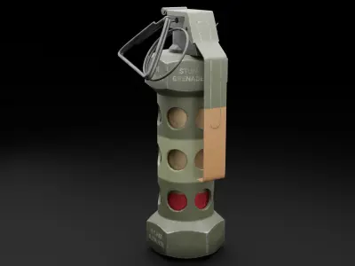 Game Ready Flash Bang Low-poly 3D model