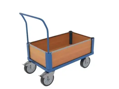  Low Sided Box Cart 3D model