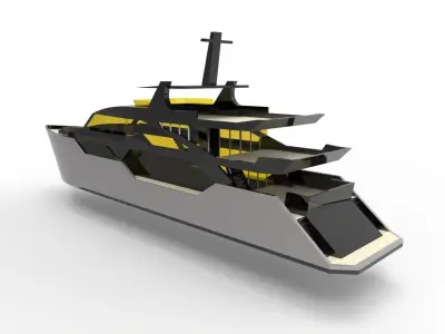 Super Yacht  3D model