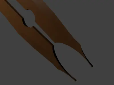 Monster Sword quad blade 3D model
