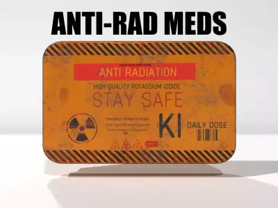 Anti Radiation Meds Low-poly 3D model