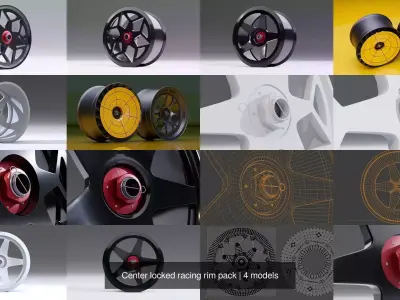 Center locked racing rim pack