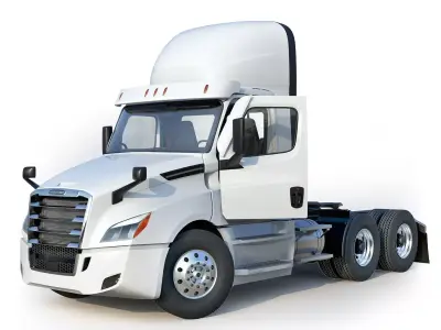 Freightliner Cascadia Daycab 2024 Low-poly 3D model