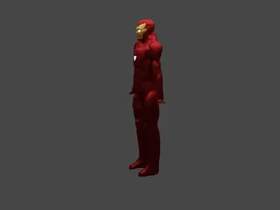 Iron Man Mark 50 Armor Blender Model Rigged 3D model