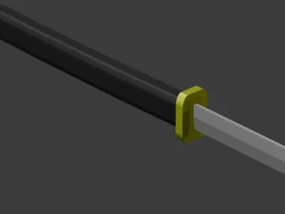 Katana 3D model 2