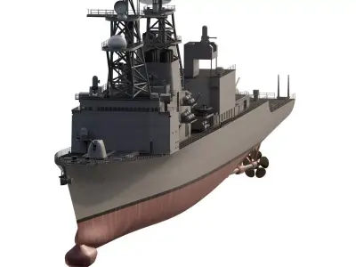 US NAVY SPRUANCE CLASS DESTROYER 3D model