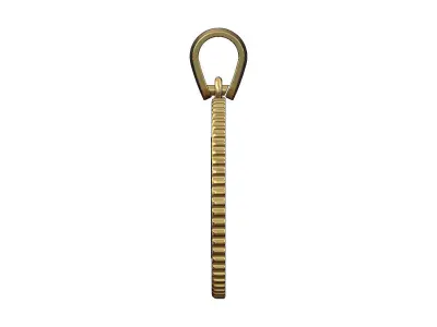 Pendant GG fashion brand coin with bail 3D print model