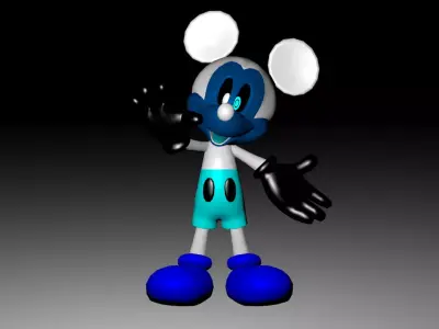 Photo Negative Mickey 3D model