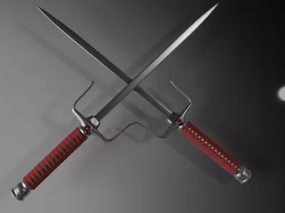 sai weapom 3D model