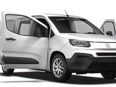 Fiat Doblo LWB Van HQ Interior 2024 3D model