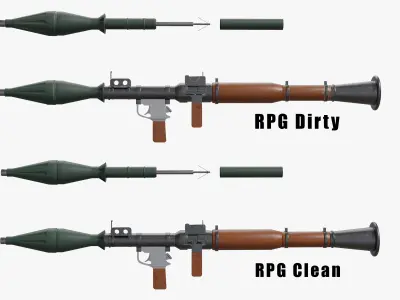 RPG-7 Launcher 3D model