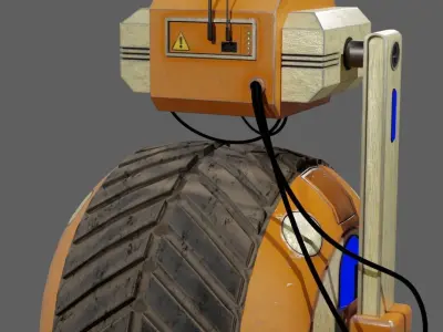 star war robots realistic 3d model Low-poly 3D model