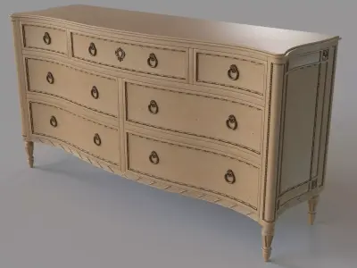 Haley Dresser 3D model