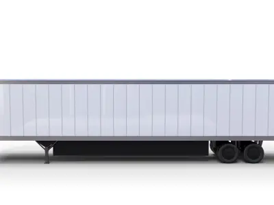 Box Semi Trailer 3D model