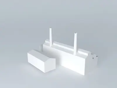 Lots Road Power Station, Chelsea. Free 3D model