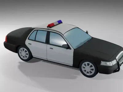 Police car 3D model V1