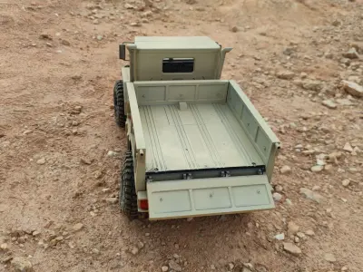 M939 4x4 Sideboard Flatbed 313mm 324mm- 1-10 RC body attachment 3D print model
